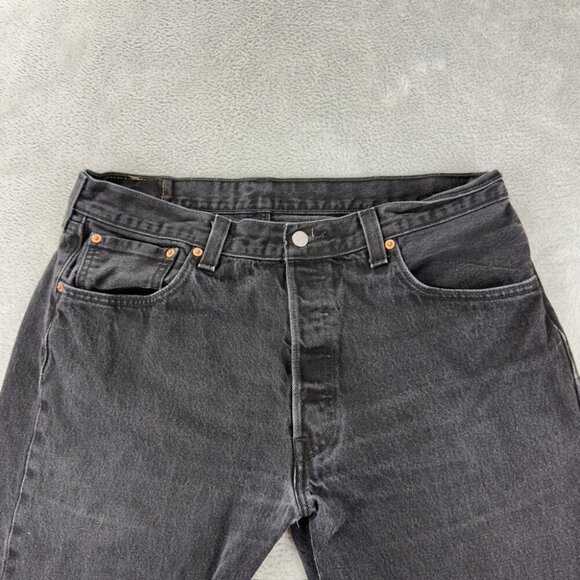 Levi’s 501 Dark Denim Straight Leg Jeans Men’s Size 36 x 34 US - Picture 8 of 15